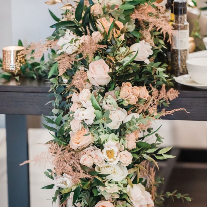 Tabletop floral arrangement