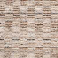 Vancouver Performance Checker Handwoven Sand  Area Rug Swatch 12"x18"