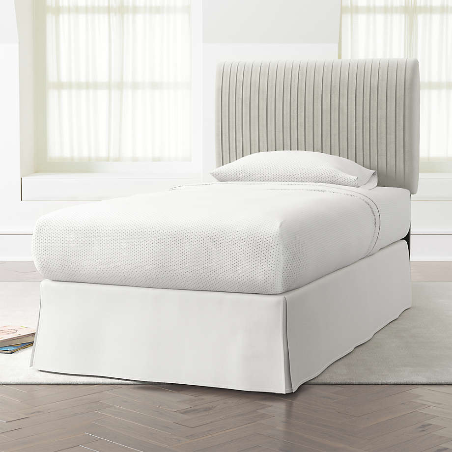 Velvet Pleated Headboard Crate and Barrel