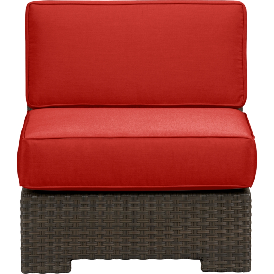 Ventura Modular Armless Chair with Sunbrella® Caliente Cushions