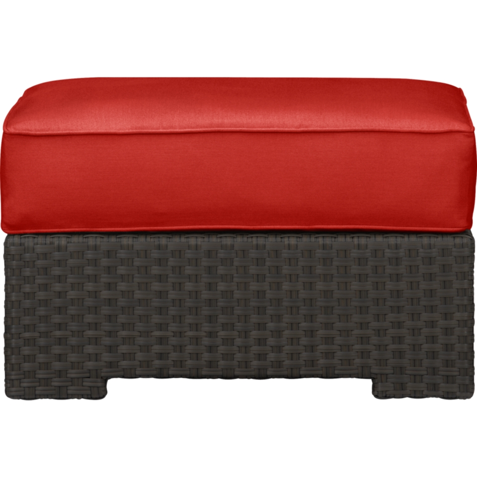 Ventura Ottoman with Sunbrella® Caliente Cushion Available in Black $ 