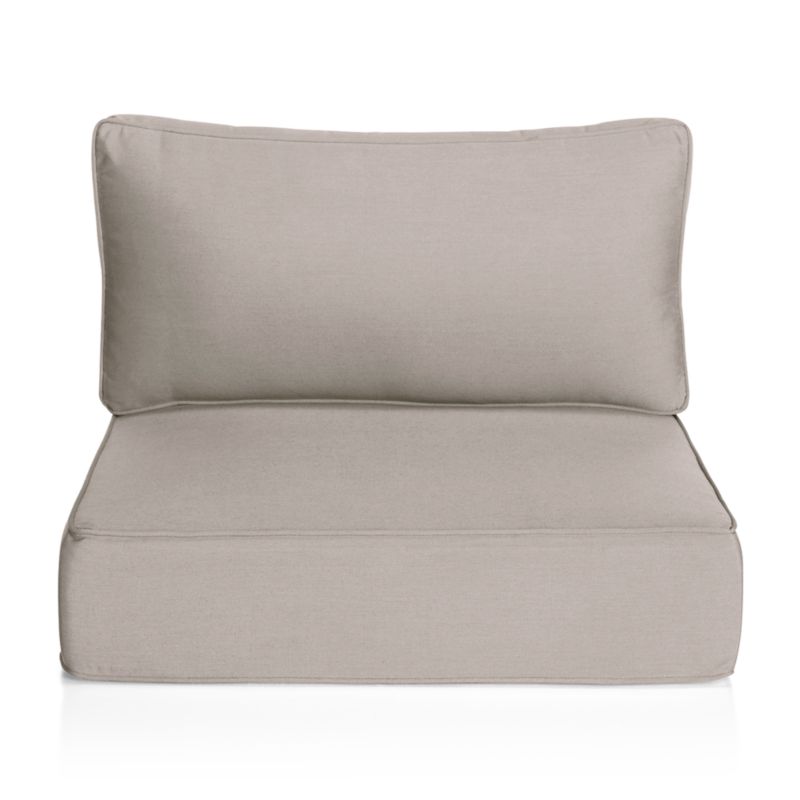 Ventura Grey Outdoor Chair Cushion Reviews Crate And Barrel