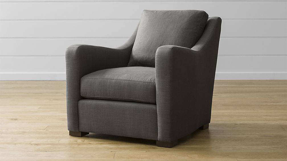 Verano Grey Accent Chair Crate and Barrel
