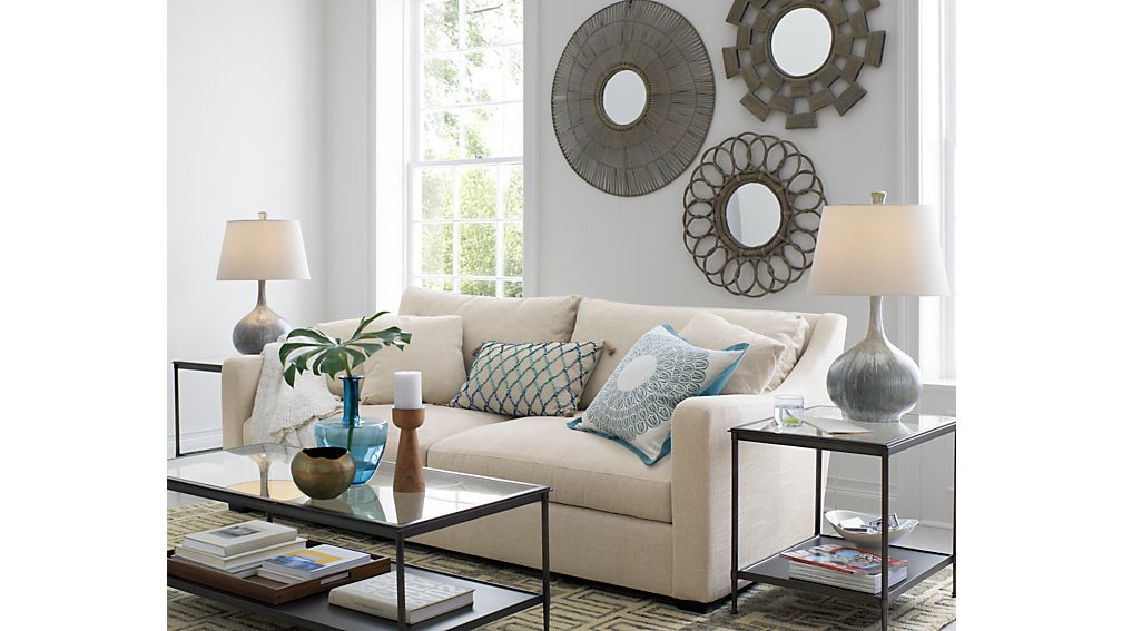 Verano Cream Sofa Crate and Barrel