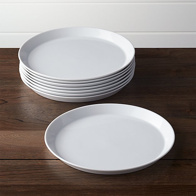 Set of 8 Verge Dinner Plates | Crate and Barrel