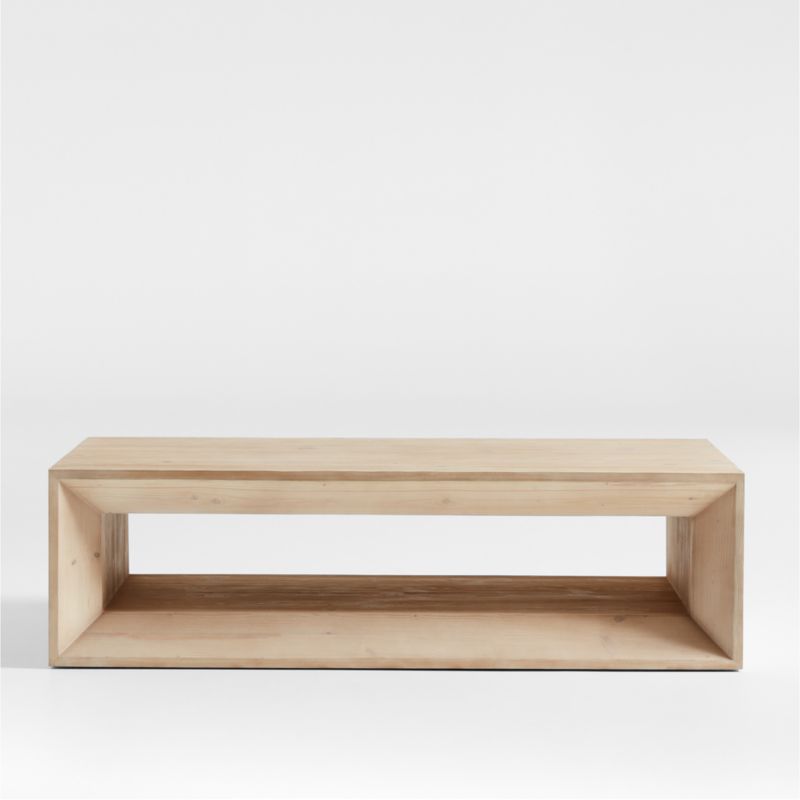 Vernon 72" Rectangular Ebonized Pine Wood Storage Console Table