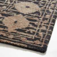 Provence Jute and Wool Hand-Knotted Taupe Brown Area Rug 6'x9