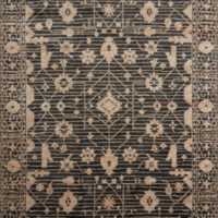 Verona Wool Hand-Knotted Black Rug Swatch 12"x18"