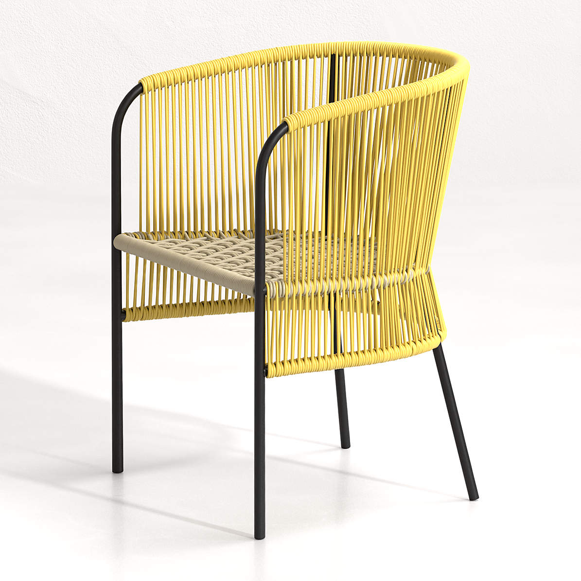 verro yellow outdoor dining chair  reviews  crate and barrel