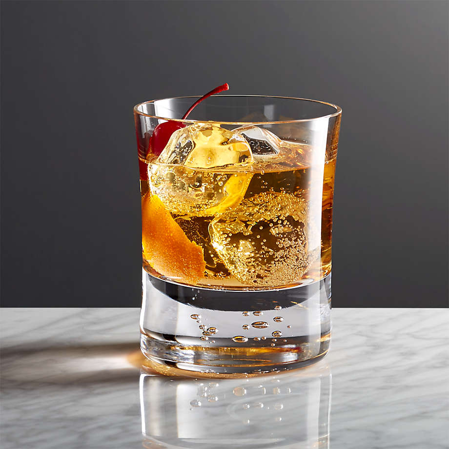 Verve Double OldFashioned Glass + Reviews Crate and Barrel