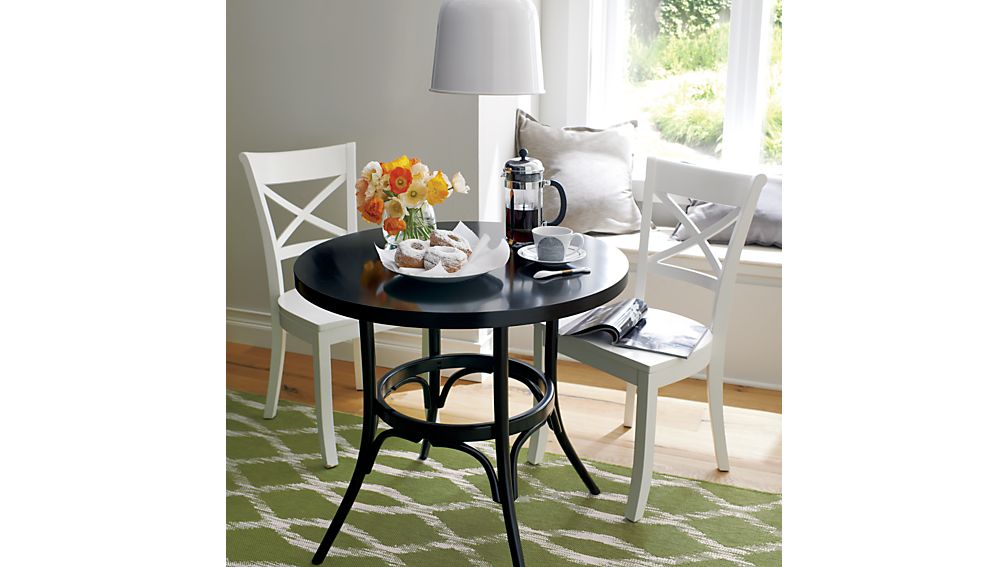 Vintner White Wood Dining Chair And Cushion Crate Barrel