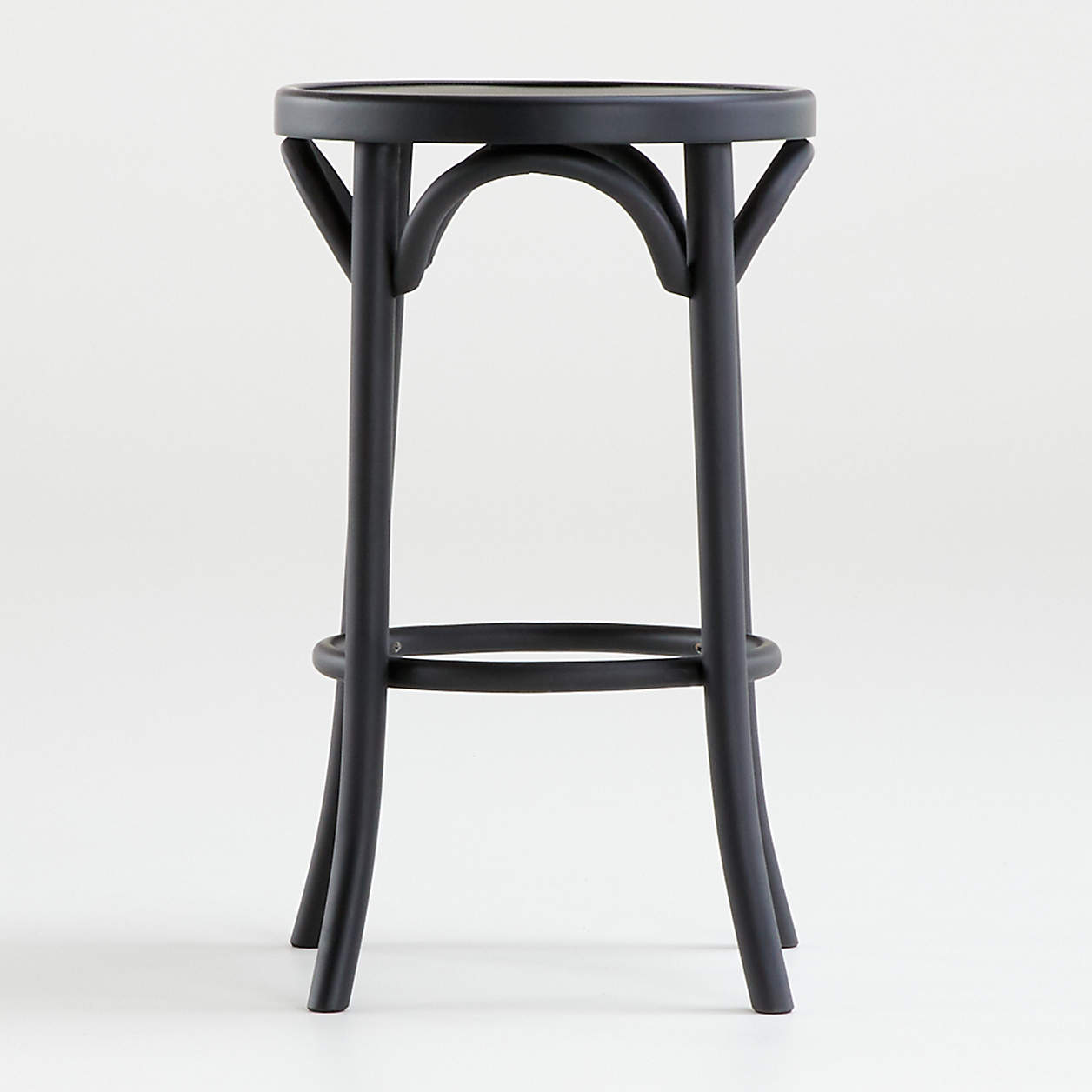 Vienna Matte Black Backless Counter Stool