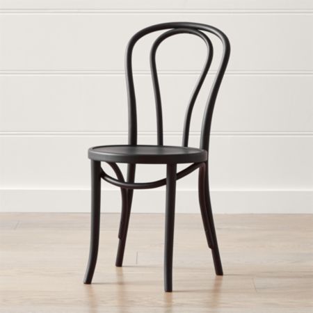 Vienna Matte Black Dining Chair Reviews Crate And Barrel
