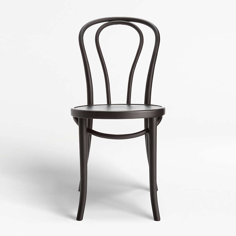 Vienna Matte Black Dining Chair + Reviews | Crate and Barrel Canada