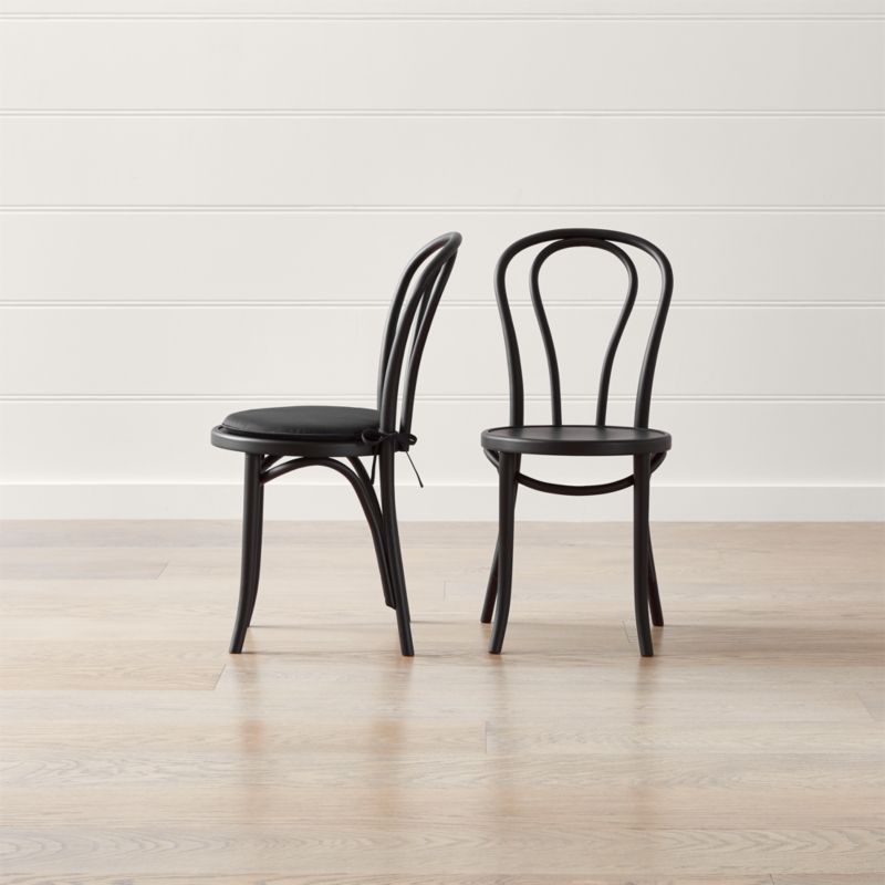 Vienna Matte Black Dining Chair And Cushion