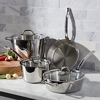 Viking Cookware Crate And Barrel Viking Contemporary 7 Piece Cookware Set