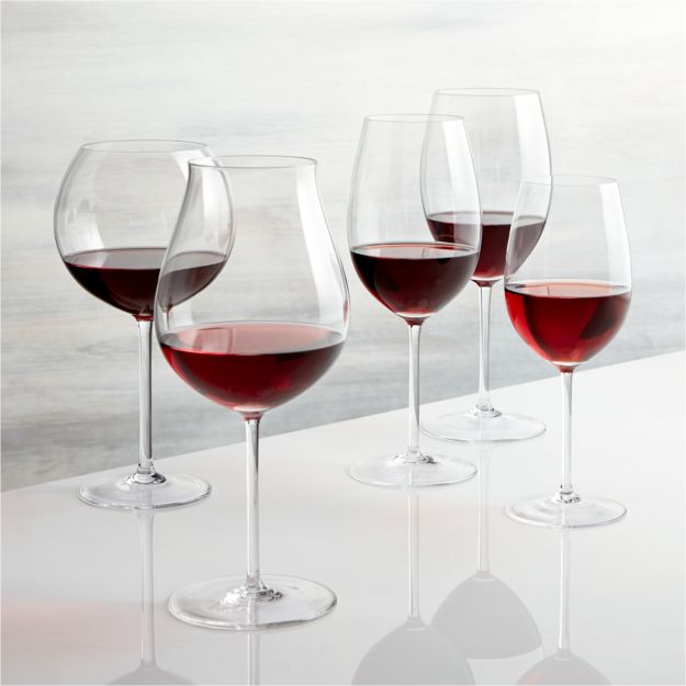 Vineyard Red Wine Glasses | Crate and Barrel