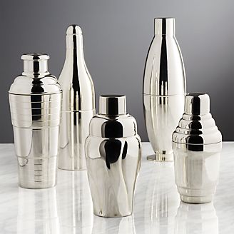 Vintage Cocktail Shakers, Set of 5