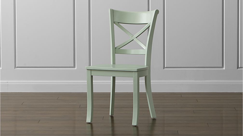 Vintner Mint Wood Dining Chair | Crate and Barrel