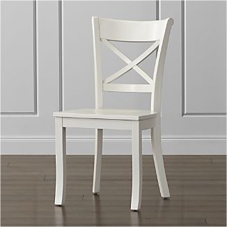 White Wood Chairs Crate And Barrel Vintner White Wood Dining Chair