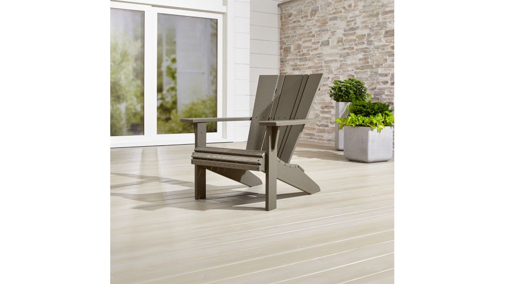 Vista II Slate Grey Adirondack Chair + Reviews Crate and ...