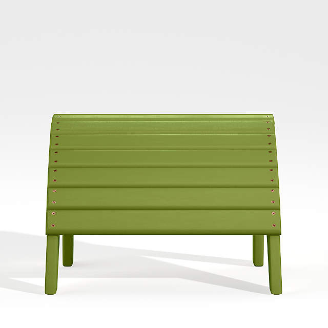 lime green outdoor bench