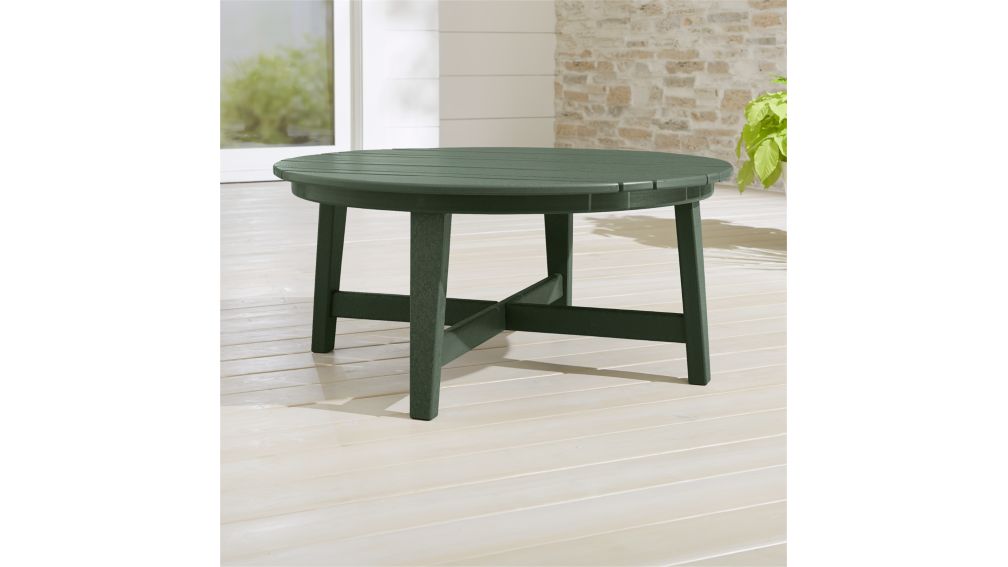Vista II Green Adirondack Coffee Table Crate and Barrel