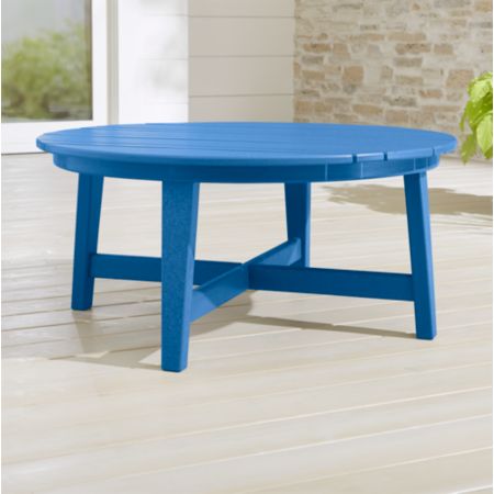 Vista Ii Pacific Blue Adirondack Coffee Table Crate And Barrel