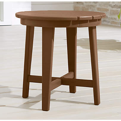 Vista Ii Teak Adirondack Side Table Reviews Crate And Barrel