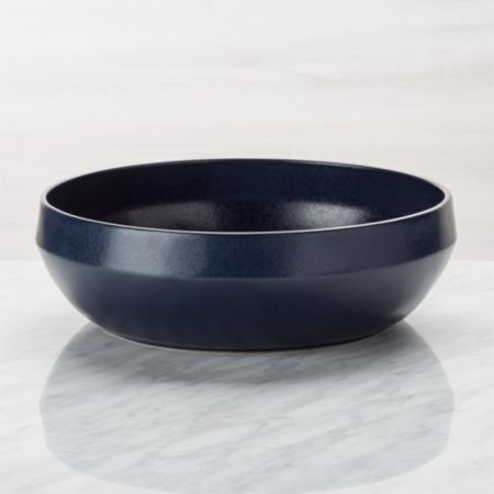Visto Navy Stoneware Serving Bowl