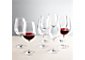 Viv Big Red Wine Glasses, Set of 8