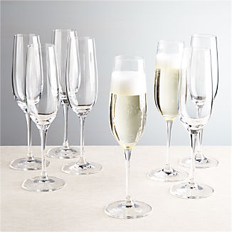 Viv Champagne Glasses, Set of 8
