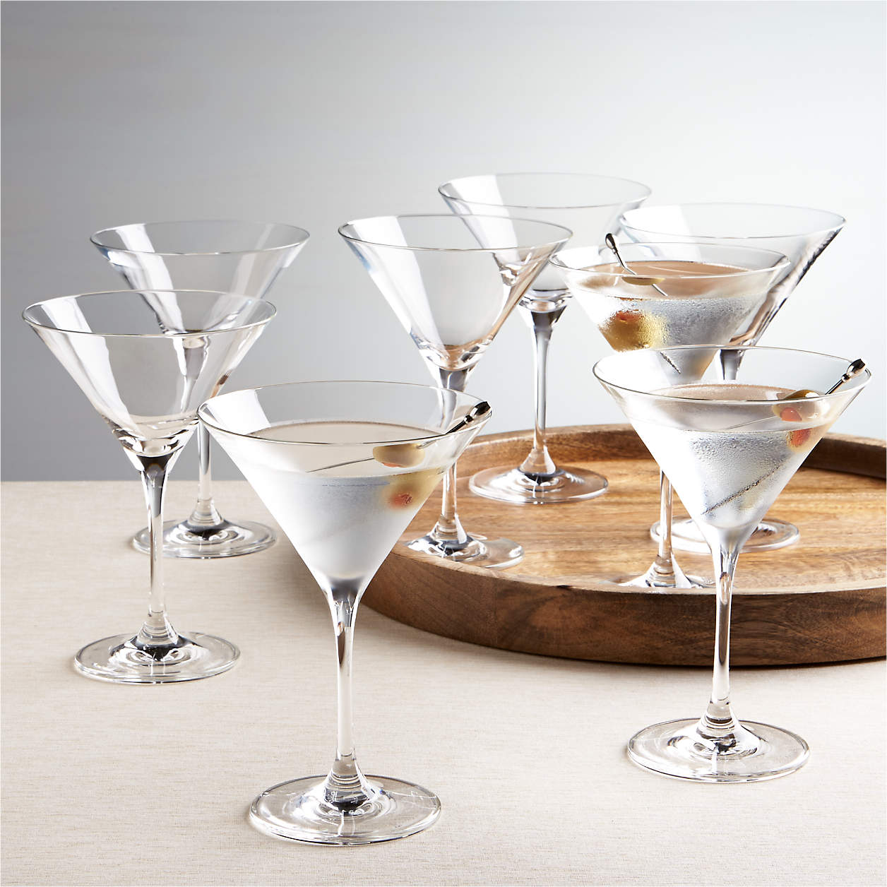 Viv Martini Glass Set of 8 + Reviews Crate and Barrel