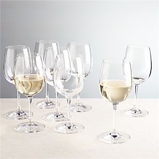 Wine Gles Stemware Crate And Barrel Viv White Wine Gles Set Of 8
