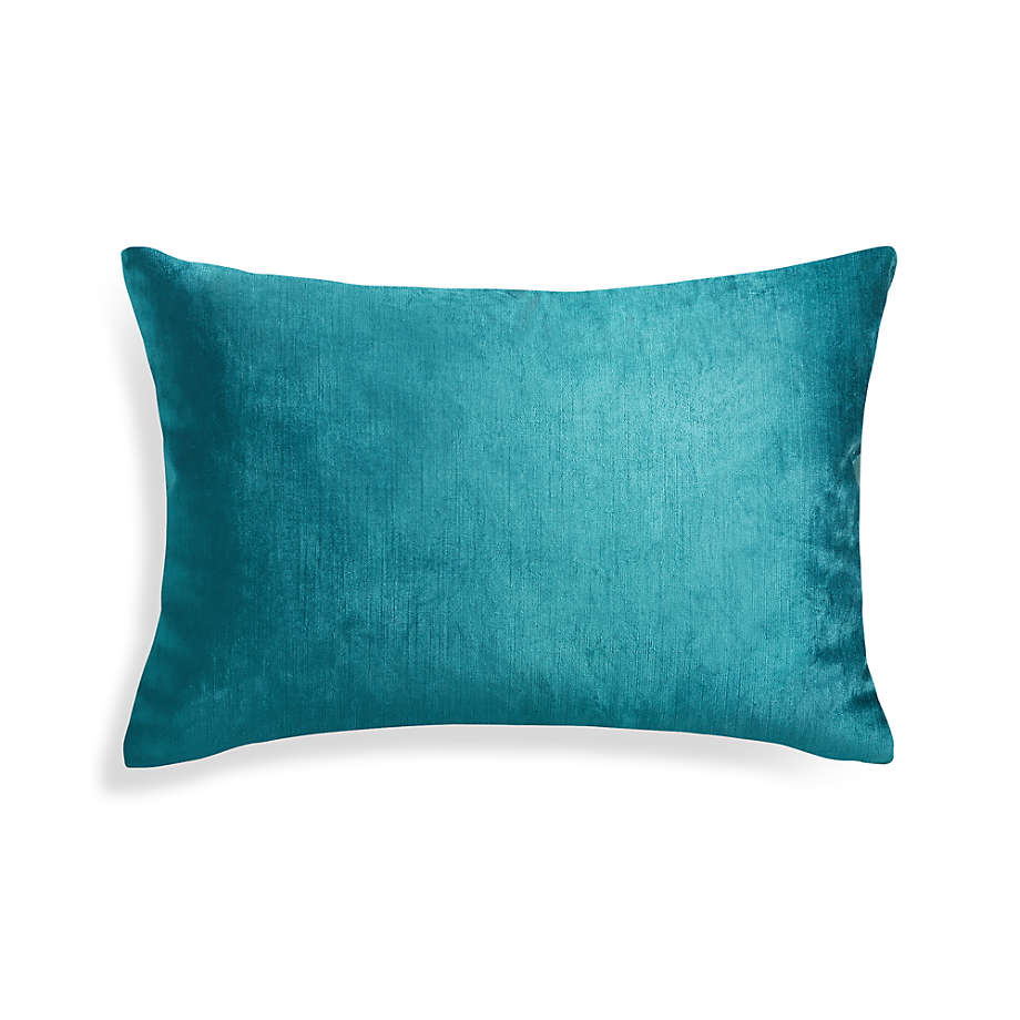 Viva Turquoise 22"x15" Pillow Cover + Reviews Crate and Barrel