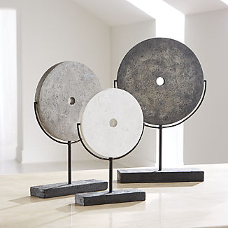 Volcanic Ash Disc Sculptures