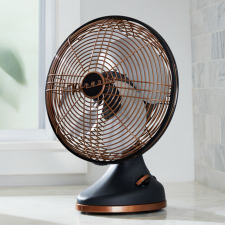 Vornado Gunmetal Silver Swan Alchemy Fan Crate And Barrel