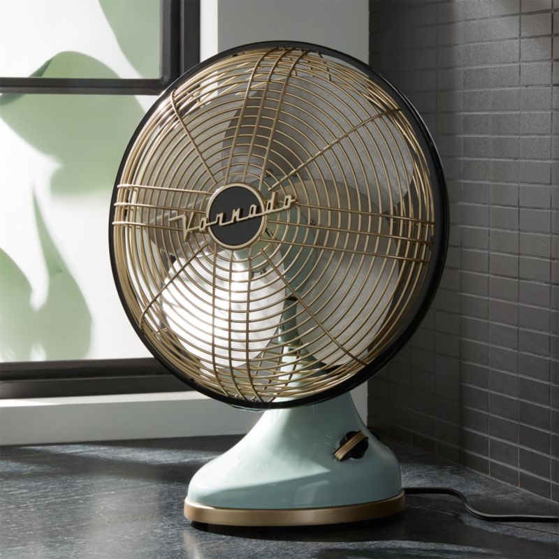 Vornado Seafoam Silver Swan Alchemy Fan Crate And Barrel