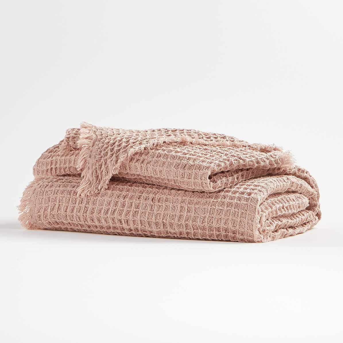 Pink Waffle Throw Reviews Crate And Barrel