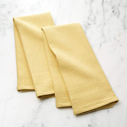 yellow dish towels