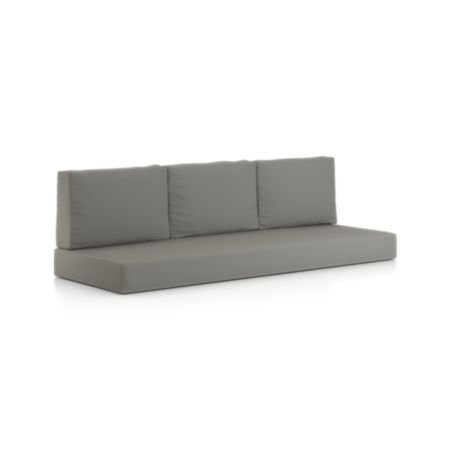 Walker Graphite Sunbrella Sofa Cushions Set Of 4 Crate And Barrel