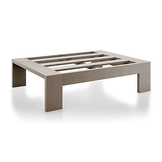 Teak Ottomans Crate and Barrel