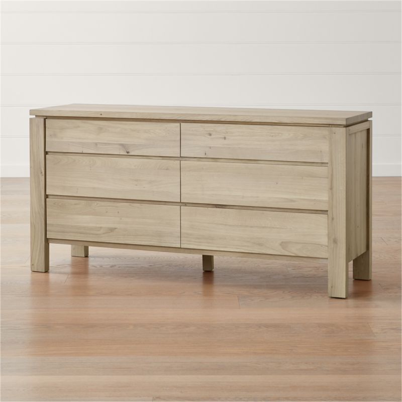 Walker Natural 6 Drawer Dresser Reviews Crate And Barrel