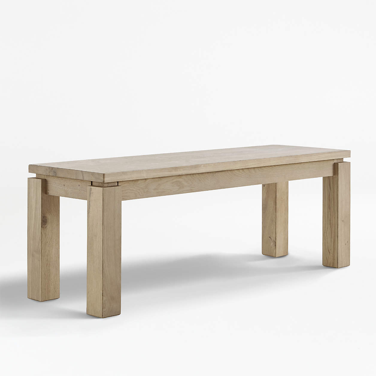 Walker Natural 48" Dining Bench + Reviews Crate and Barrel