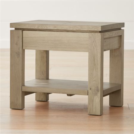 Walker Nightstand Natural Crate And Barrel