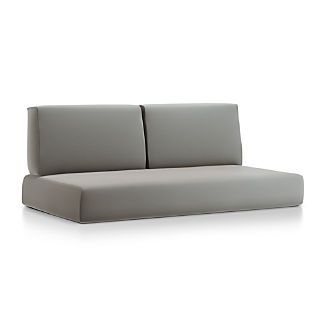 Outdoor Furniture Cushions Crate And Barrel Walker Graphite Sunbrella Sofa Cushions