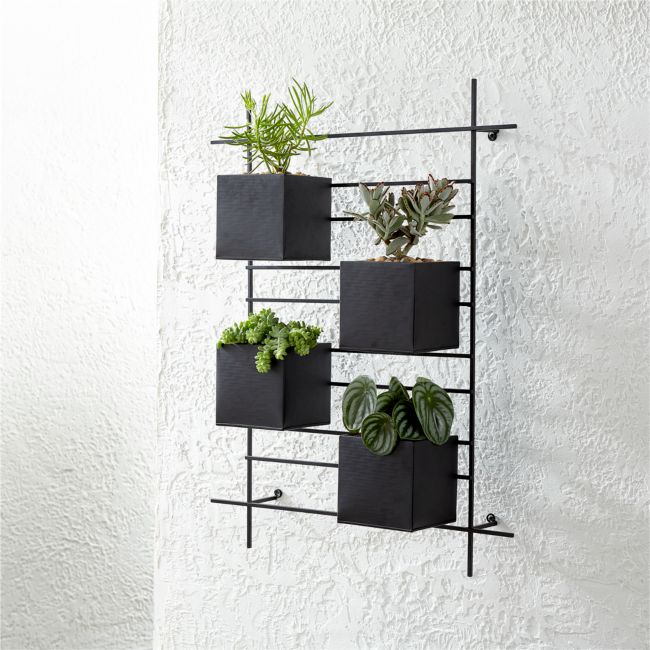 Online Designer Patio 4 Box Wall Mounted Indoor/Outdoor Planter