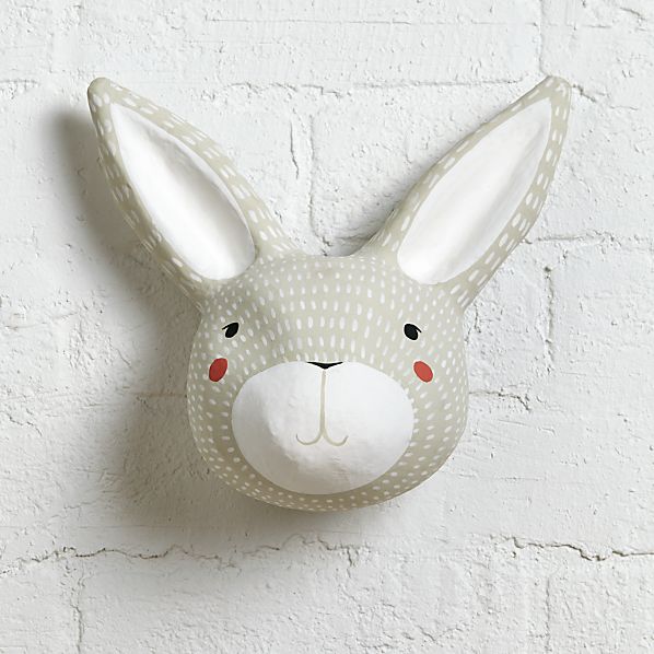 Paper Mache Rabbit Head Reviews Crate And Barrel