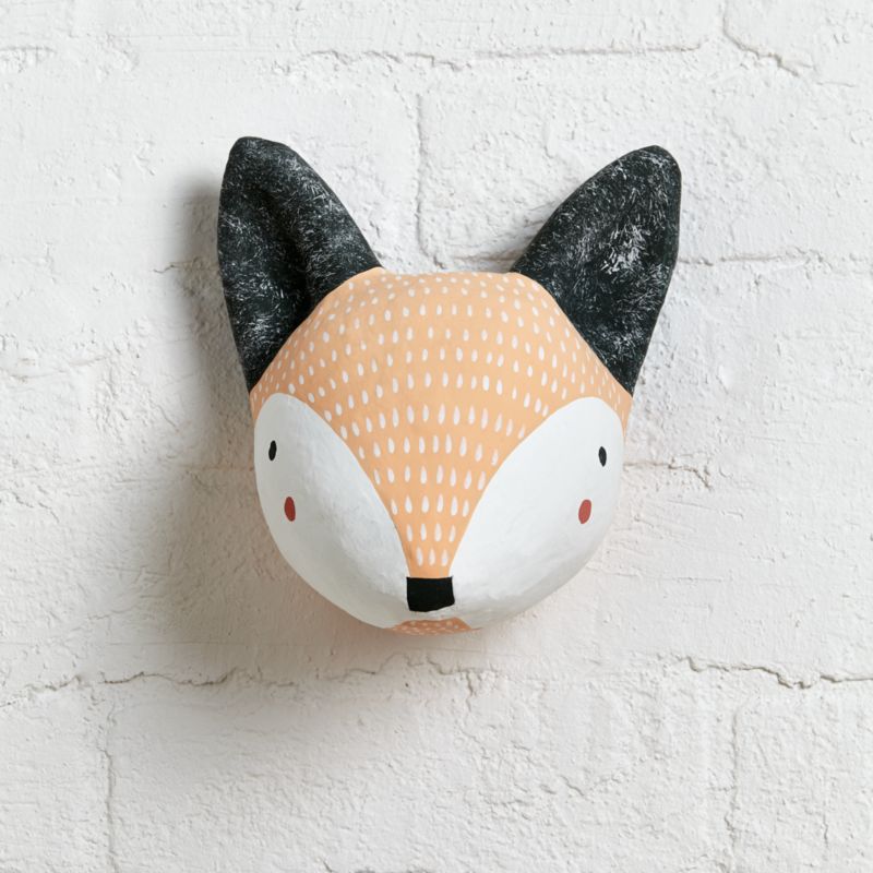 stuffed fox head