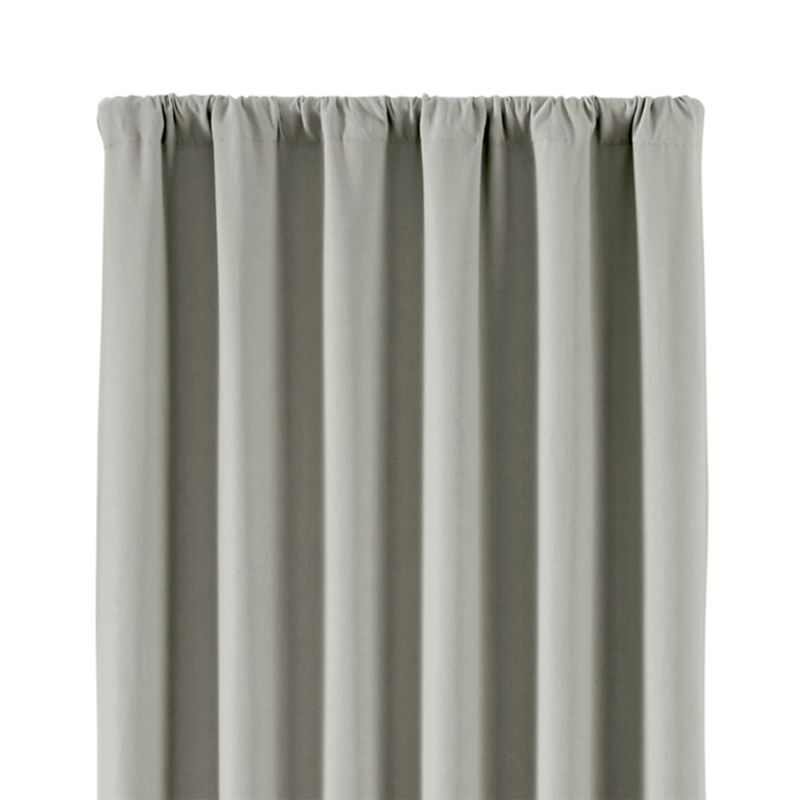 Wallace 52"x96" Grey Blackout Curtain Panel + Reviews Crate and Barrel